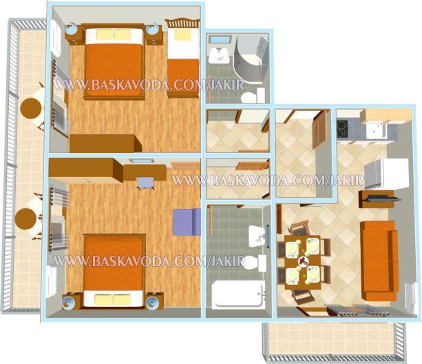 Apartman Jakir Baska Voda Luaran gambar